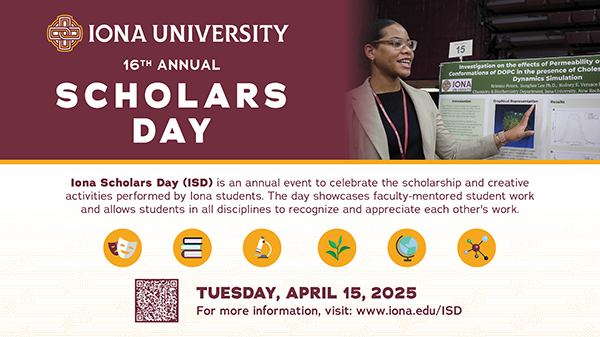 Iona Scholars Day 2025 postcard