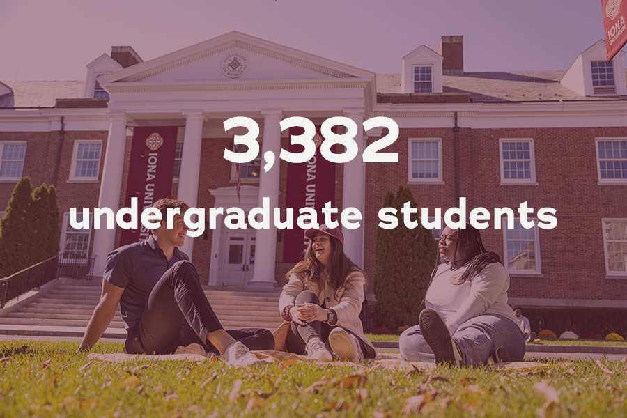 Iona University has 3,382 undergraduate students.