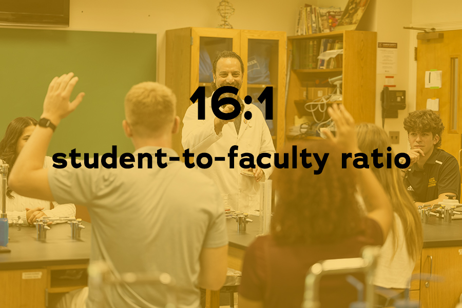 Iona University has a 16 to 1 faculty student ratio.