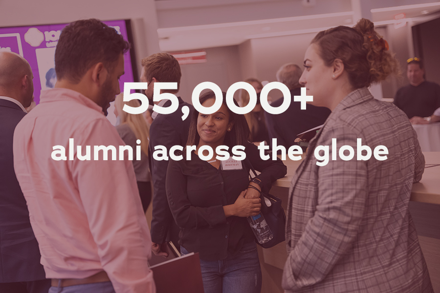 Iona University has over 55,000 alumni across the globe.