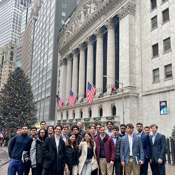 Students visiting the NY Fed.