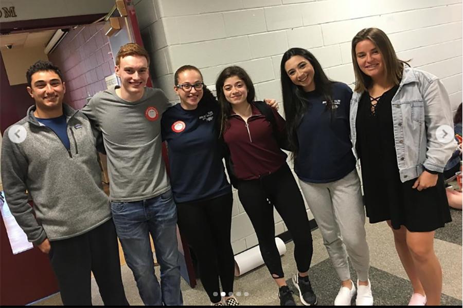 A group photo of the Iona Biology Club.