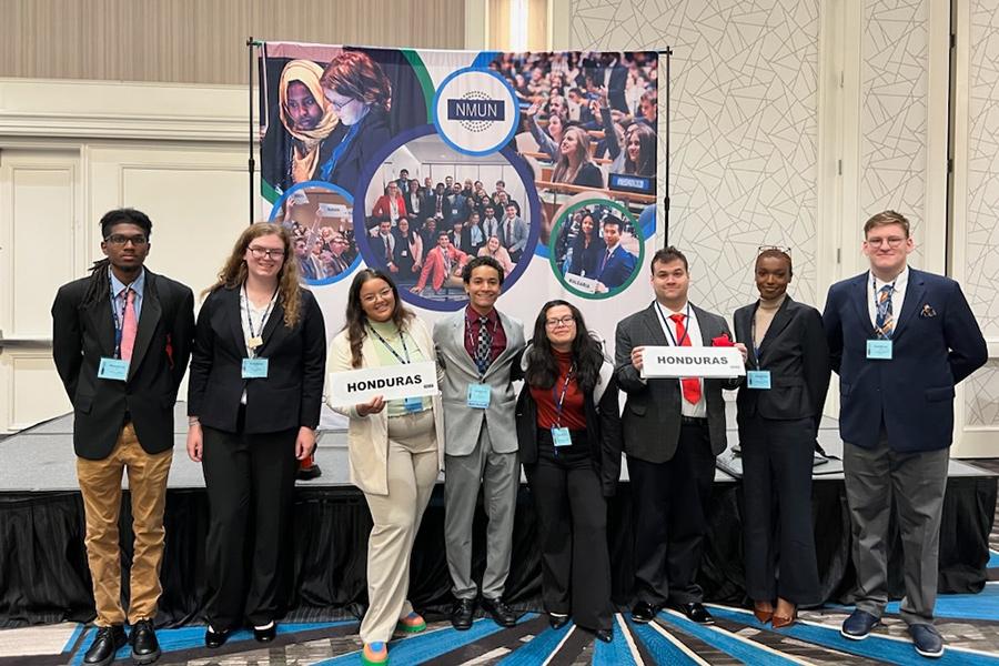 The Model UN Club at the 2022 National Model United Nations Conference.