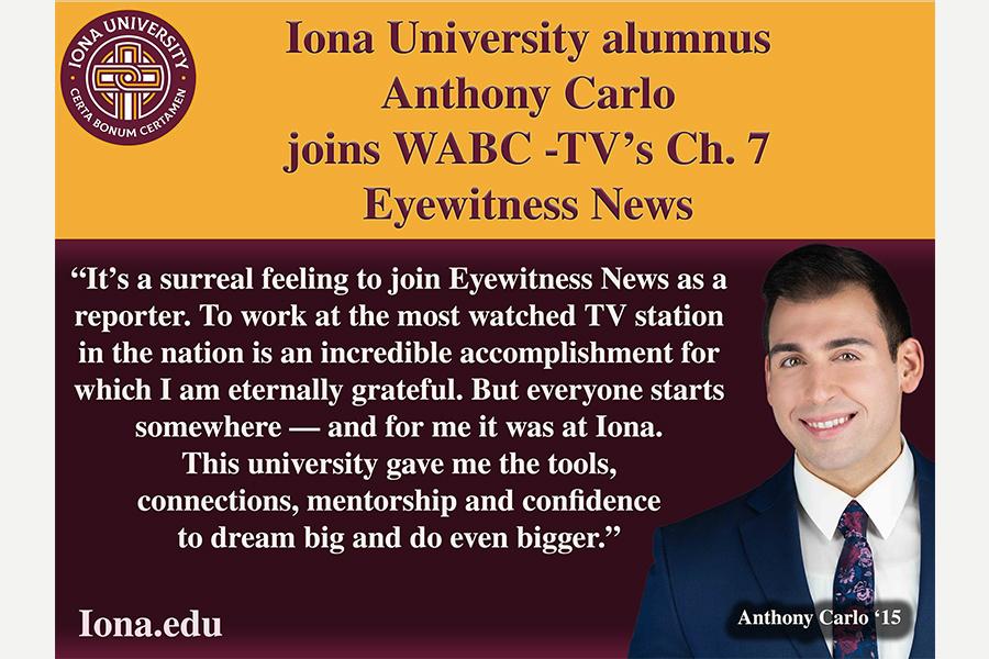 Anthony Carlo '15MA Eyewitness News