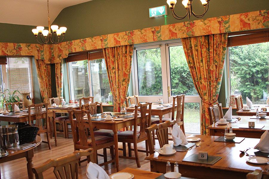 The dining room at Boffin Lodge