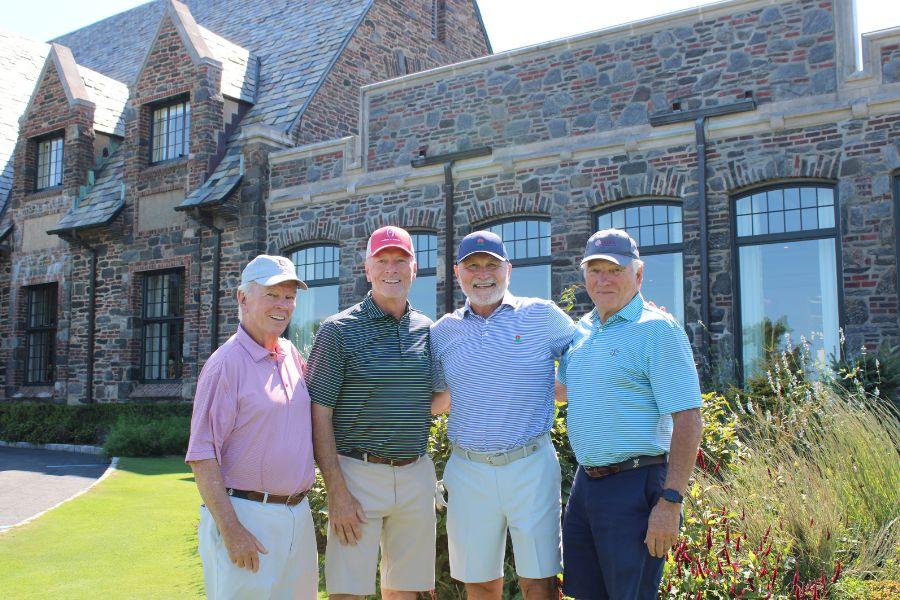 Four golfers at Winged Foot Golf Club