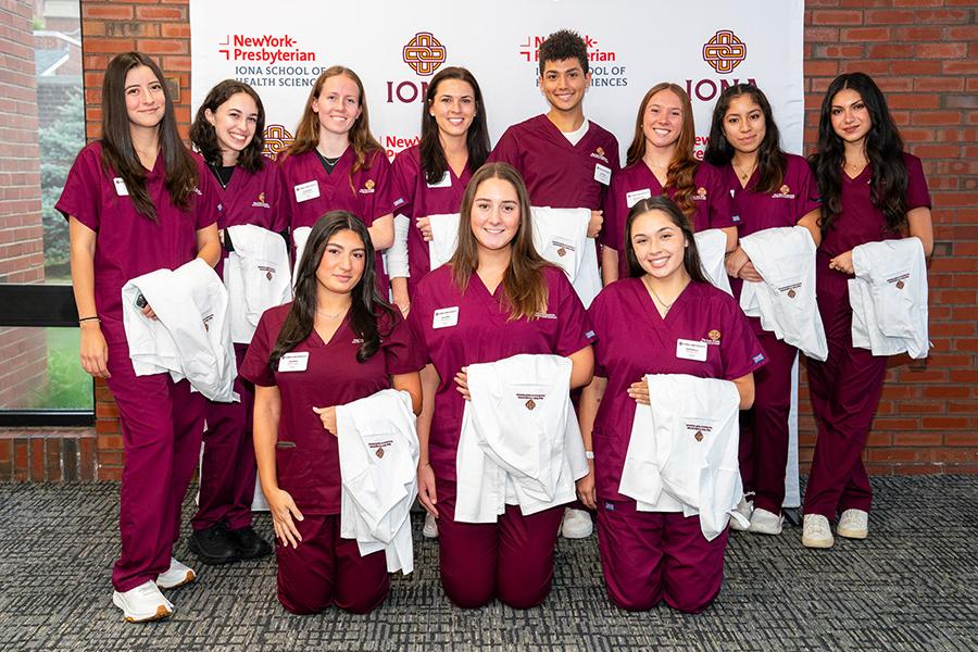 The fall 2024 nursing students from the blessing of the hands ceremony.