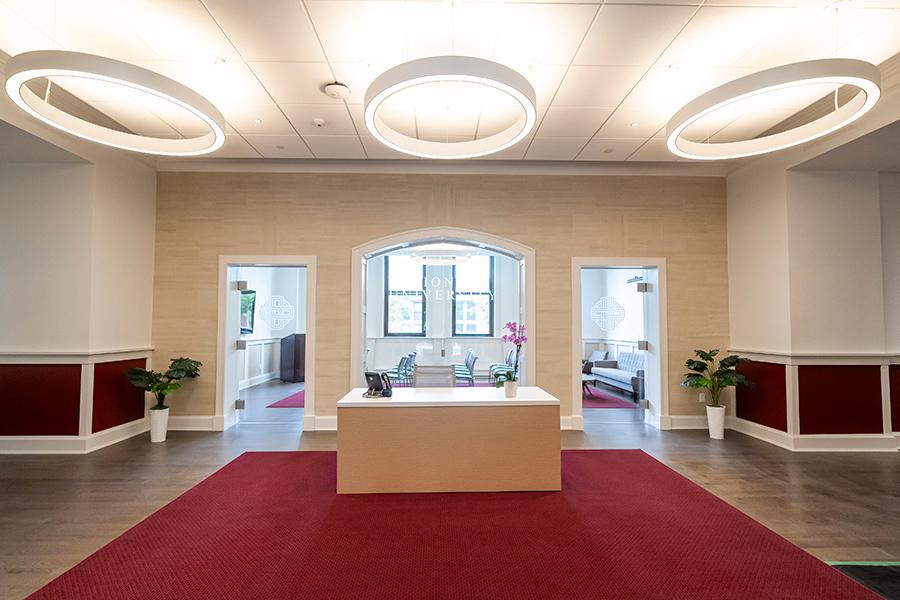 The lobby in Feth Hall.