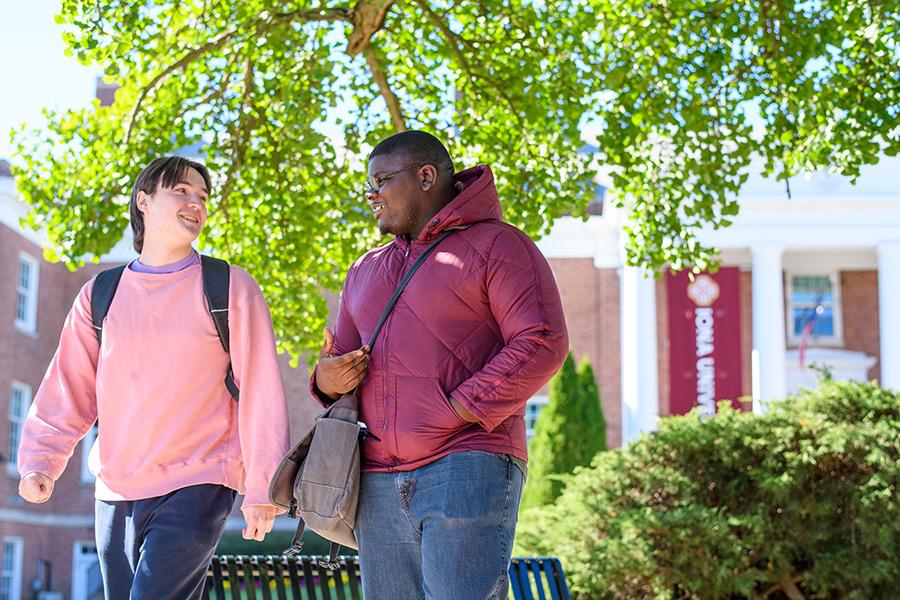 An admitted student shadows an Iona student.