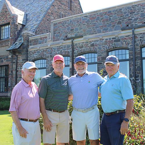 Four alumni at the 2024 Wingedfoot Golf outing.