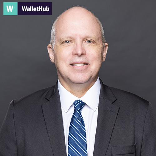 Andrew Griffith with WalletHub logo.