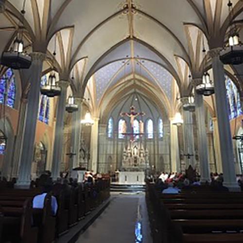 The chapel at Creighton University in Omaha, Nebraska.