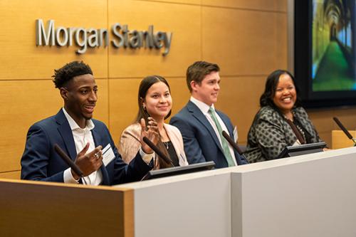Students from the Equity Collective at Morgan Stanley.