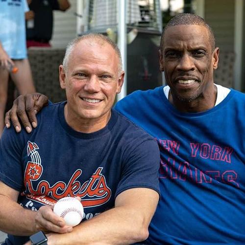 Dwight Gooden with James Spence.