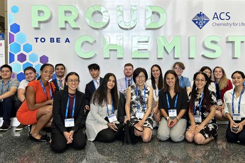 Dr. Lee's Project Symphony students at the ACS conference.