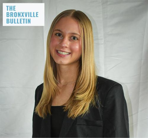 Annika Ziels with The Bronxville Bulletin logo.