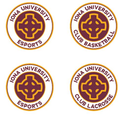 Individual logos for club sports teams.