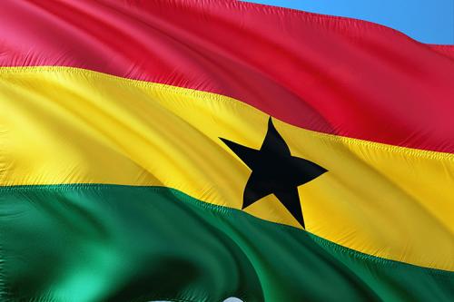 The Flag of Ghana.