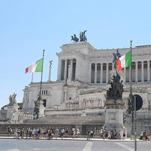 Victor Emmanuel II Monument in Rome.