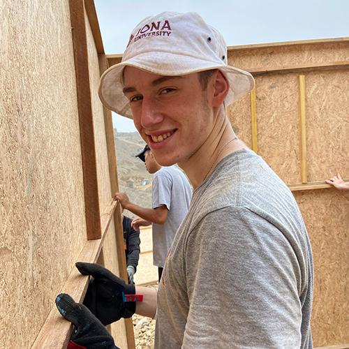 Ryan Murphy volunteering in Peru.